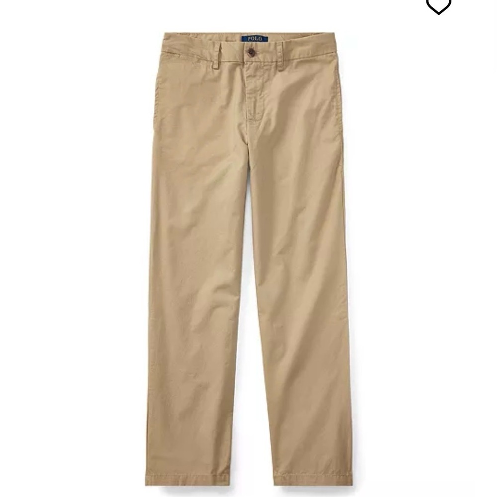 Polo by Ralph Lauren Straight Fit Stretch Twill Pants Boys Classic Khaki Size 7